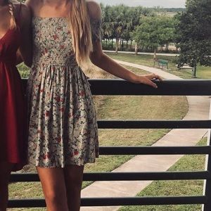 Floral off the shoulder dress